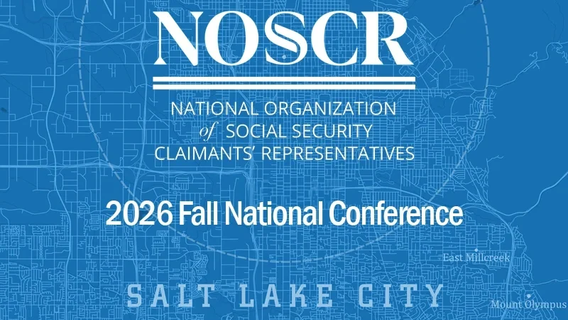 Know Your Numbers: How to Use AI to Analyze Your Disability Practice – NOSSCR 2026 Fall National Conference – Track II (Presented by National Organization of Social Security Claimants’ Representatives)